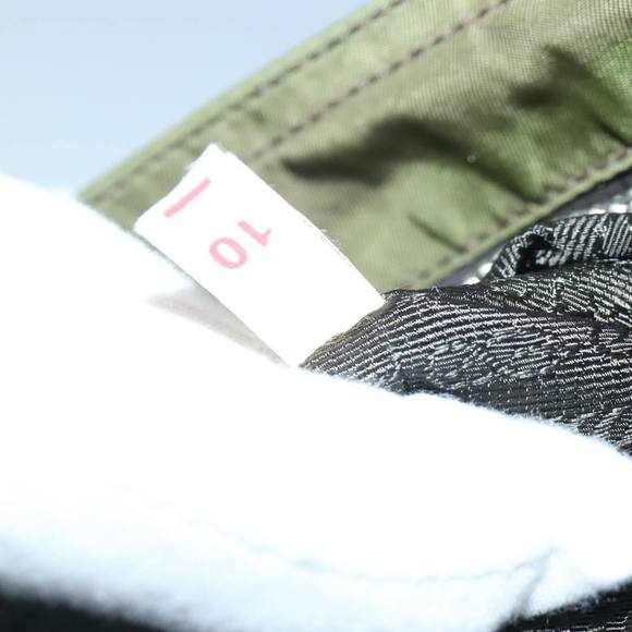 PRADA Shoulder Bag Nylon Khaki Silver Auth yk15095 - Picture 11 of 16